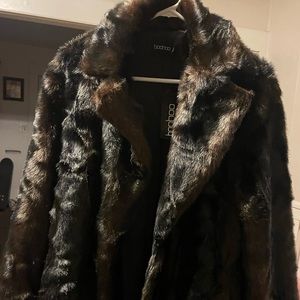 Boohoo fur coat